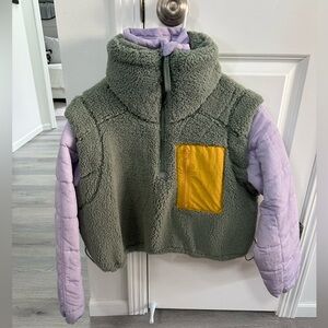 Free People Movement Scenic Route Colorblock 1/2 Zip Size XS